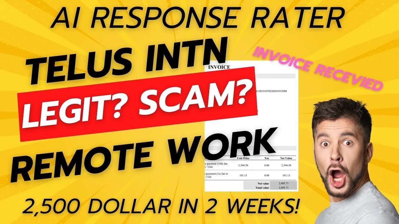 Ai Response Rater Telus international. AI Response Rater. LEGIT! 110 hours working, 2500 dollar!! Pt.4 Complete ...