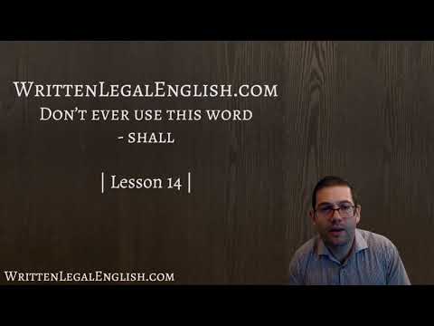 Why "Shall" is the Most Confusing Word in a Contract