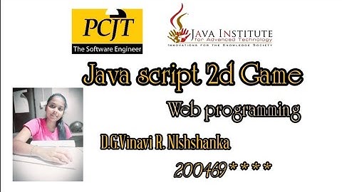 JavaScript 2d Game | Java Institute | Vinavi Rashodaya
