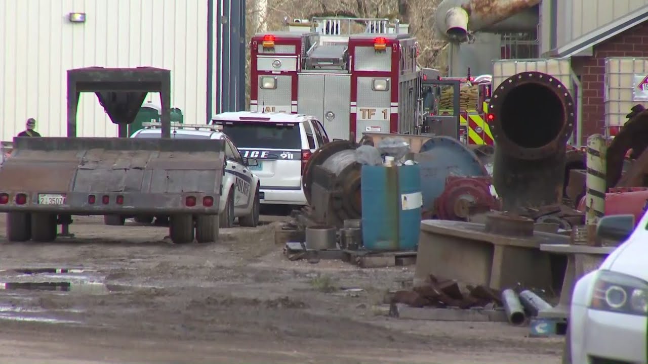 Mobile Fire-Rescue work to recover man's body after crane accident