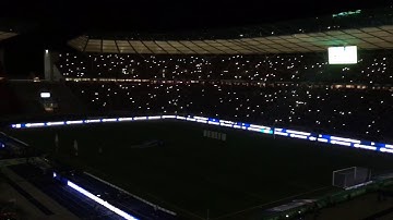 Lighting the Olympiastadion