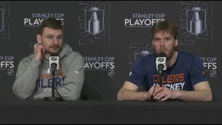 Hyman & McDavid share comments after a 5:1 win at / 18.05.2024
