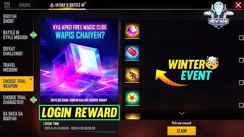 28 November WINTER EVENT FREE Rewards | Winter Event Free Magic Cube Reward | WINTER FREE Rewards