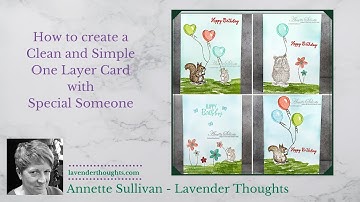 Clean and Simple One Layer Card with Special Someone