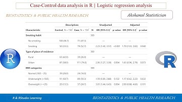 Case-Control data analysis in R using gtsummary  || Logistic regression analysis