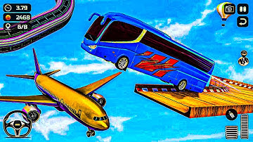 Mega Ramp Bus Racing Simulator - Impossible Bus Stunt Driving 3D - Android GamePlay