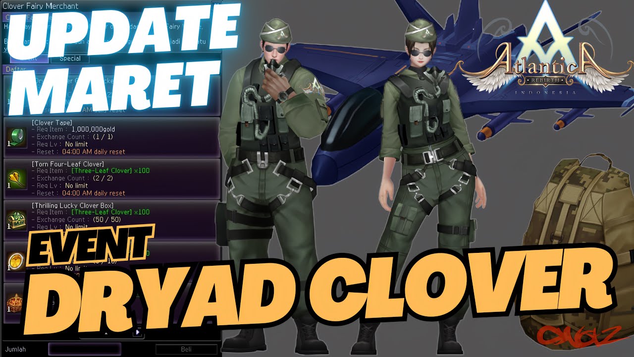 MARET EVENT DRYAD CLOVER | NEW COSTUME, FITUR BARU & ADJUST MERCENARY - Atlantica Rebirth Indonesia