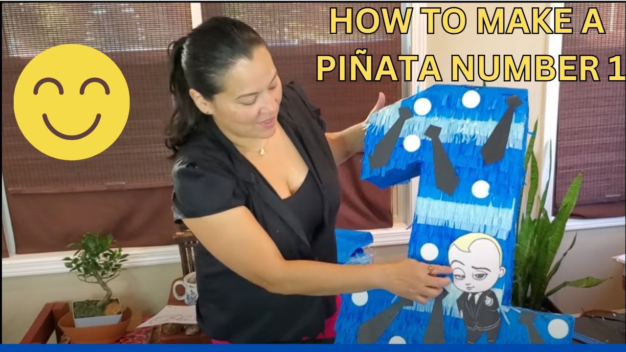 💕How to make a number 1 piñata?🎈 step by step and fast🎉