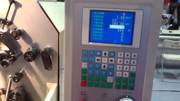 Compression spring coiling machine, (0.08-0.8mm wire diameter)