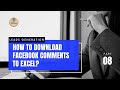 How to download Facebook comments to Excel | Leads Generation Course Part-8 | Pickngrow