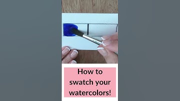 The BEST Way to Swatch your Watercolors!