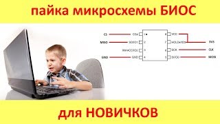 Пайка микросхем БИОС SPI для новичков