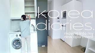 solo in seoul | moving in, empty apartment tour, shopping, organizing!