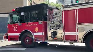 Chicago Fire Department Engine 42 Responding