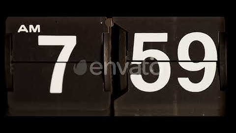 Flip Clock | Stock Footage - Envato elements