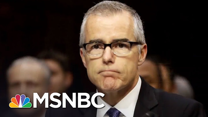Jeff Sessions Fires President Trump Nemesis FBI Dep. Dir. Andrew McCabe | The 11th Hour | MSNBC