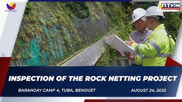 Inspection of the Rock Netting Project in Tuba, Benguet