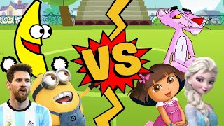 M.u.g.e.n Battles Messidave The Miniondancing Banana Vs Elsapink Pantherdora