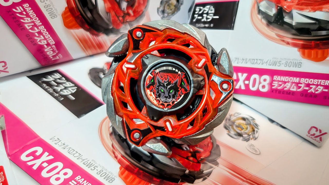CX-08 Cerberus Flame W5-80WB Beyblade X CERBERUSFLAME W5
