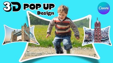 3D Pop Up Photo Effect Banane Ka Easy Tarika, 3D Out Of Bounds Photo Design, Canva Tutorial,