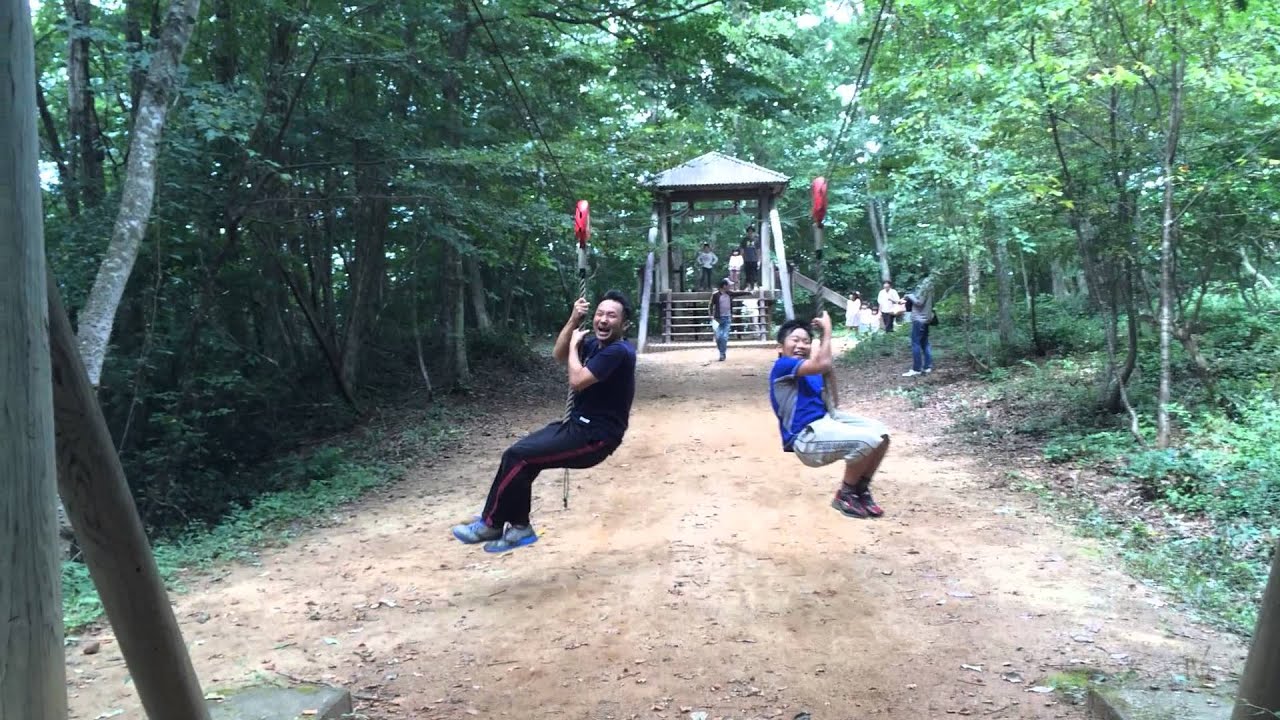 もみの木森林公園のアスレチック 空中散歩 Youtube