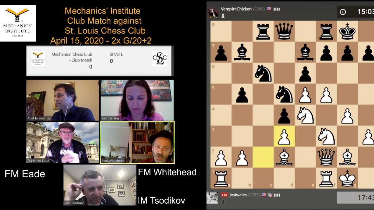 04. 15. 2020 - Club Match against Saint Louis Chess Club - YouTube