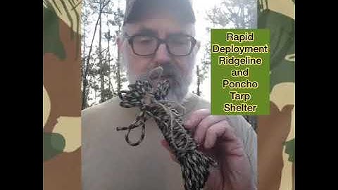 Rapid Deployment Ridgeline and Poncho Tarp Shelter