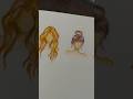 "Three hairstyles in one sketch ✨ Watch the full tutorial in my long video – link in description
