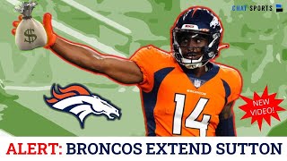 BREAKING: Denver Broncos Sign WR Courtland Sutton To Contract Extension - Full Details & Reaction