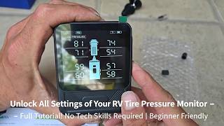 AUTOSIRS RV TPMS Full Settings Tutorial | Beginner Friendly RV Tire Monitor Setup