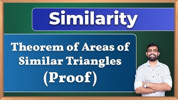 Theorem of areas of Similar Triangle| Proof | Geometry | Maharashtra State Board|10th Std |