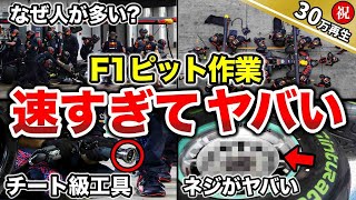 【神業】F1のピット作業がなぜ2秒で終わるのか？徹底解説