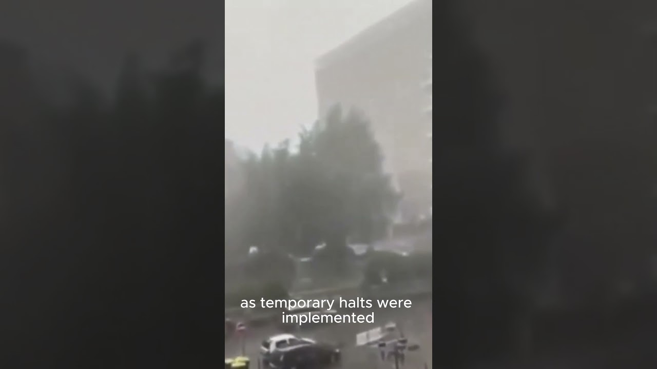 France in Hail Storm: Natural Disaster  