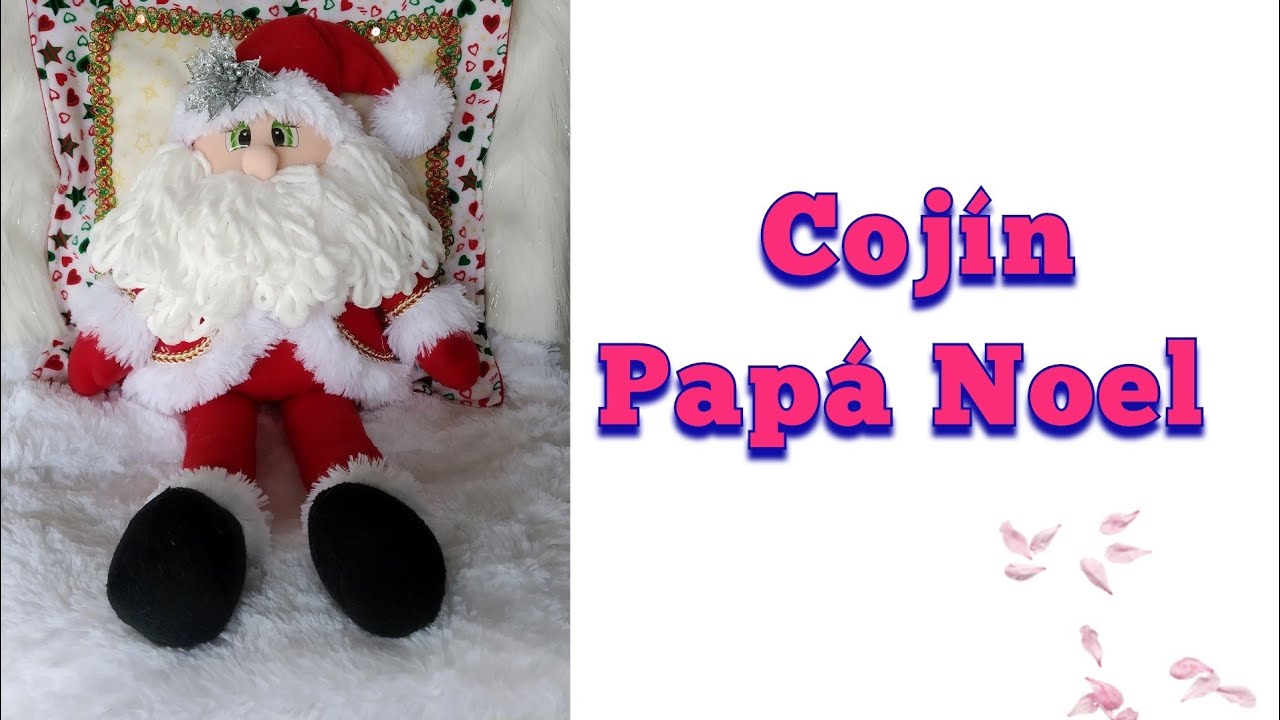 como HACER UN cojín papá Noel 🎅 ( MOLDES GRATIS)🎄 #moldesgratis #manualidades navideñas