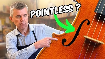 Why Violin "F" HOLES are in This Shape?!