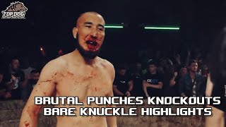 BARE KNUCKLE - BRUTAL PUNCHES - KNOCKOUTS - FIGHTS [Part 3] HIGHLIGHTS - HD