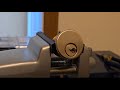 Yale mortise cylinder picked