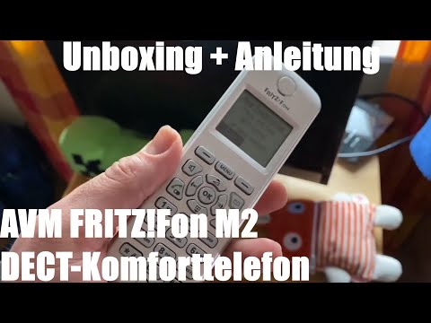 AVM FRITZ!Fon M2 DECT-Komforttelefon (FRITZ Box Monochrom Display, HD-Telefon) Unboxing & Anleitung