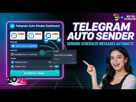 Telegram Auto Sender & Scheduler | Auto Send Scheduled Messages to Telegram Groups