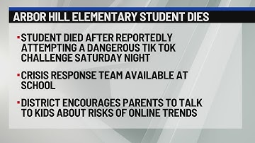 Arbor Hill elementary student dies after attempting TikTok challenge