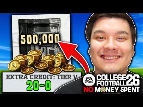 I Finally Grinded EXTRA CREDIT on No Money Spent College Football 26