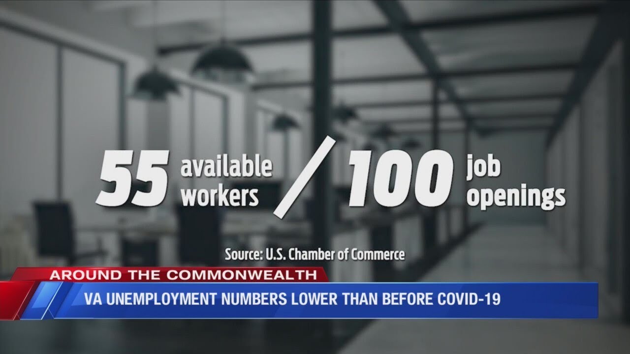 VA unemployment numbers lower than before COVID19 YouTube