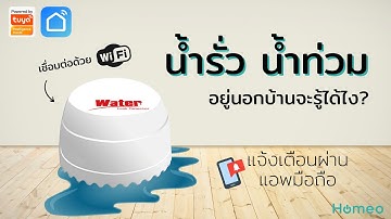 รีวิว เครื่องตรวจจับน้ำรั่ว น้ำท่วม Water Leak Sensor จาก Tuya | Homeo Smarthome