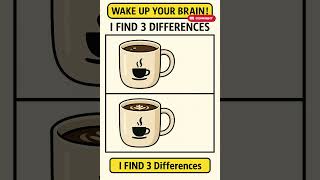 Find 3 Differences Coffee Cup Puzzle