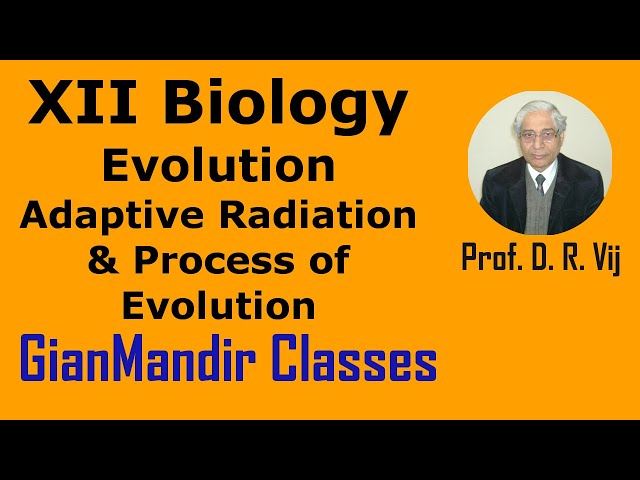 XII Biology | Evolution | Adaptive Radiation & Process of Evolution by Inderpal Sir