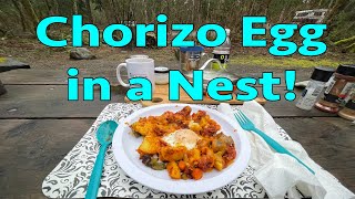 easy breakfast skillet chorizo and eggs