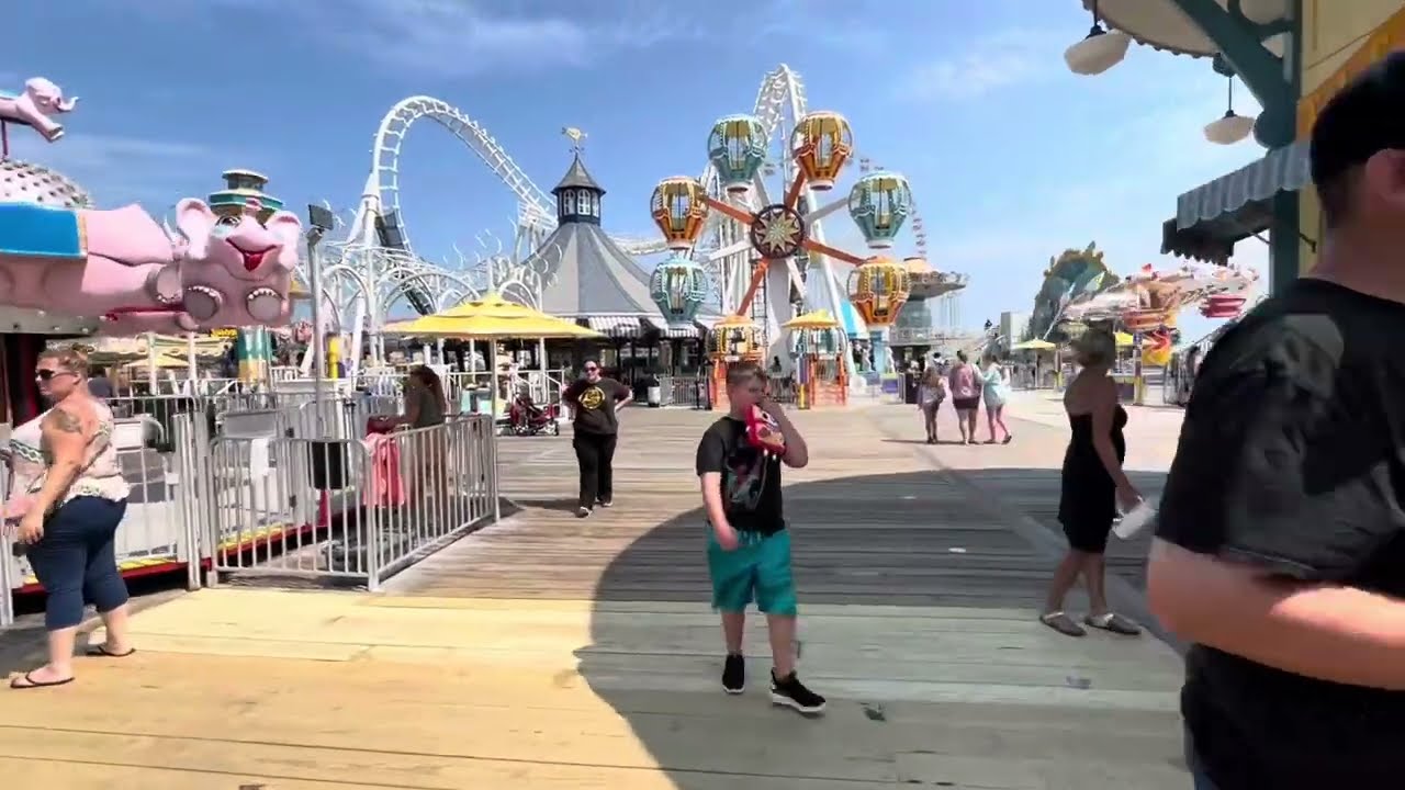 Wildwood NJ Mariners Pier Boardwalk Tour!￼