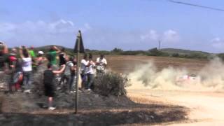 Meeke too fast on PowerStage - Rally Italia Sardegna 2015
Kris Meeke a little too fast into the left junction after 5.6 km on SS23 Cala Flumini - Power Stage. That was a close call! Meeke too fast on PowerStage - Rally Italia Sardegna 2015