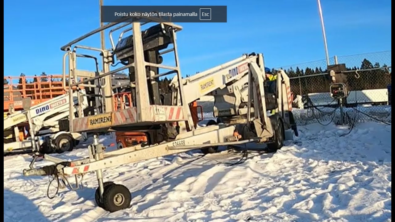 Dino 180 henkilönostin esittelyssä