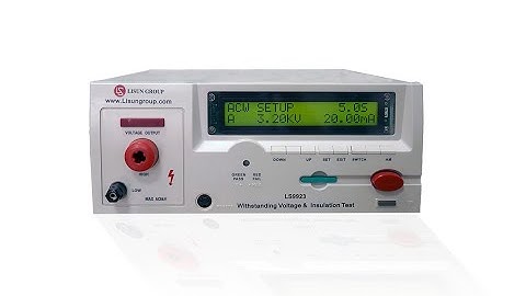 LS9923 Programmable Withstanding Voltage & Insulation Test | What is insulation test voltage?